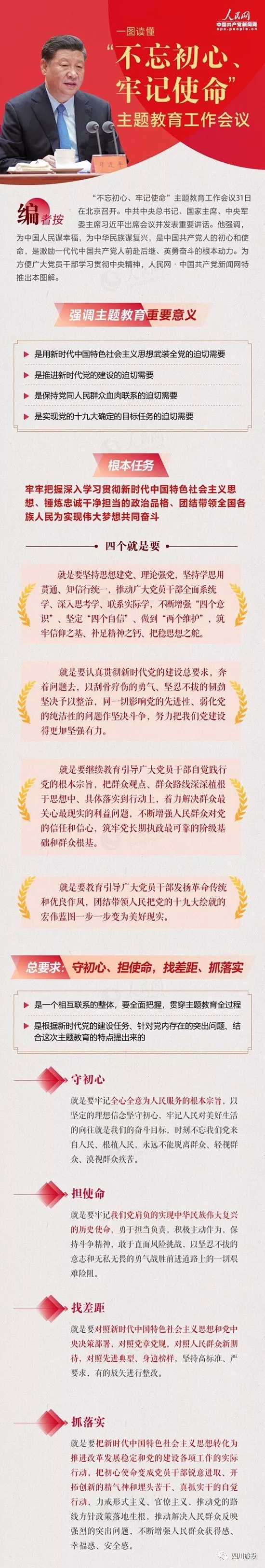 不忘初心、牢記使命| 一圖讀懂“不忘初心、牢記使命”主題教育工作會議