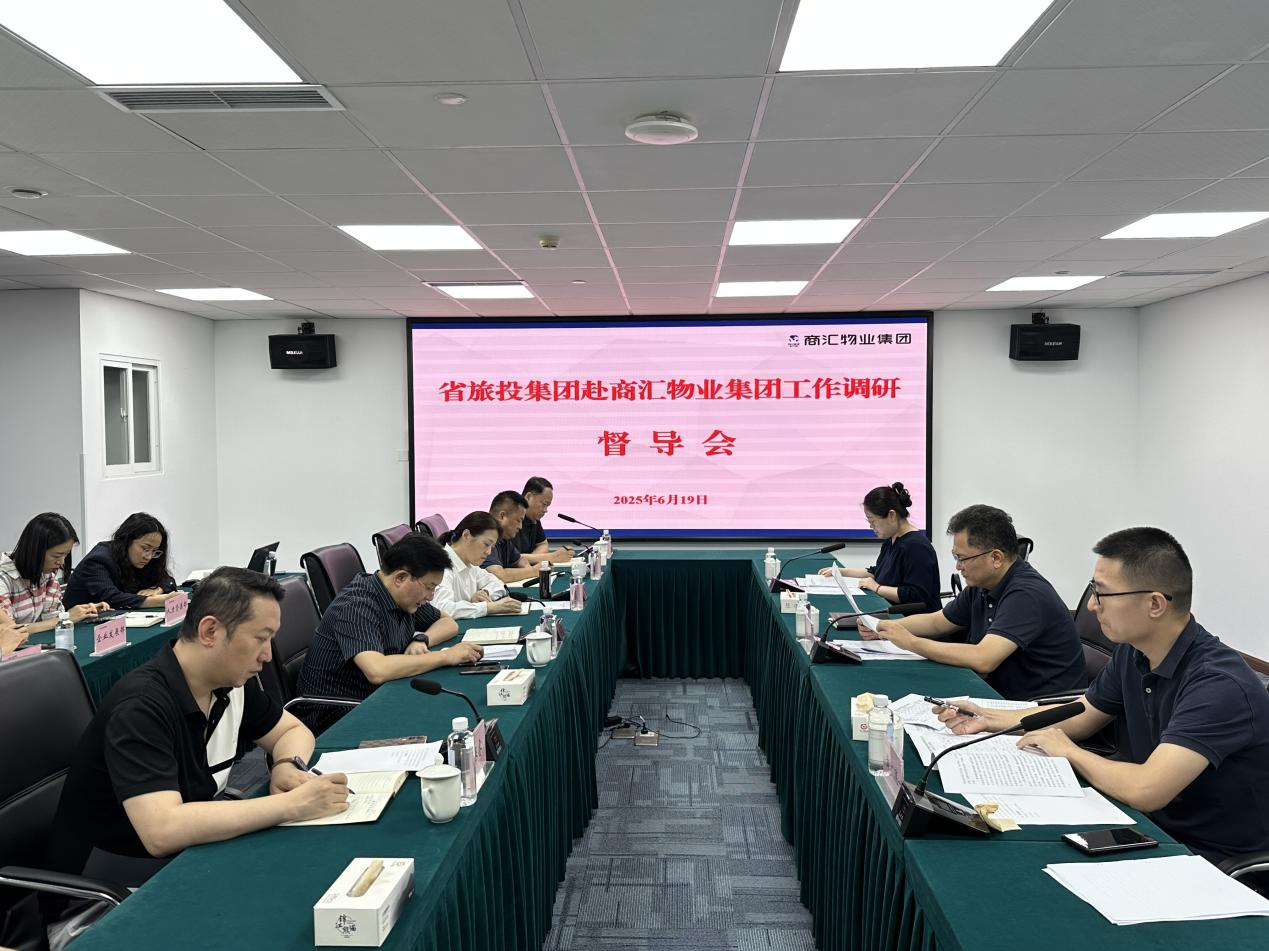 集團副總經理汪宏帶隊督導商匯物業集團及旅投航旅公司改革深化提升行動